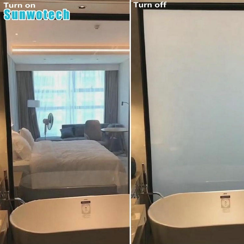 Self-adhesive Electronic dimming Privacy window switchable smart Glass film Pdlc smart film