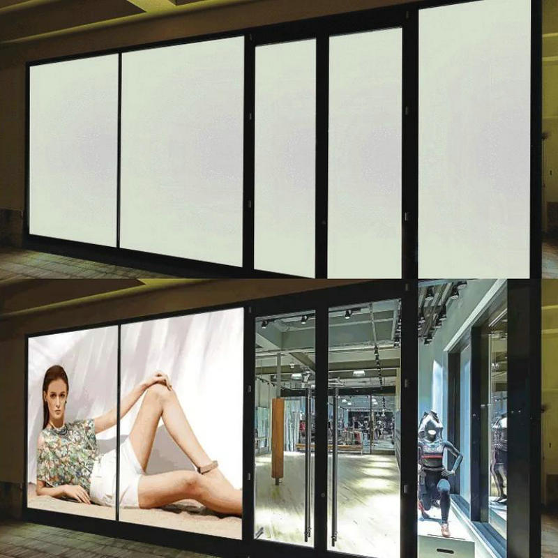 smart window glass film projection