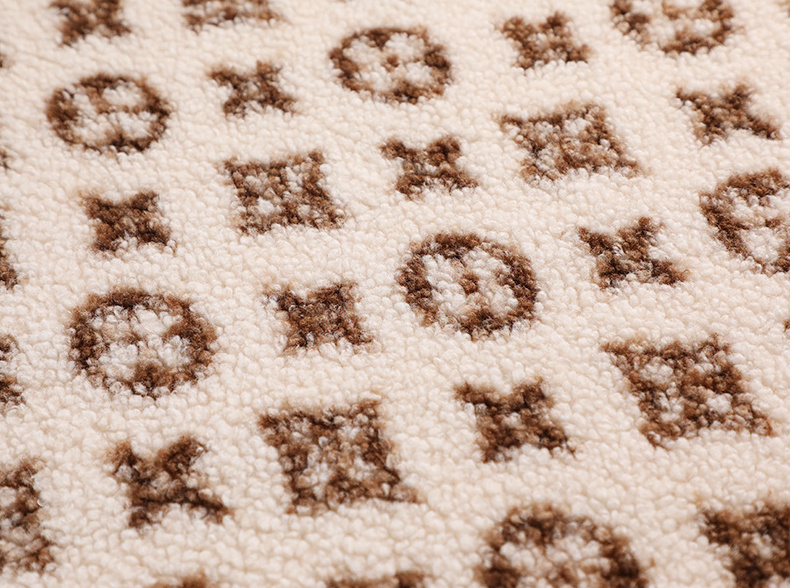 Single side hot pattern printed fleece fabric accepted polyester lamb wool sherpa fabric