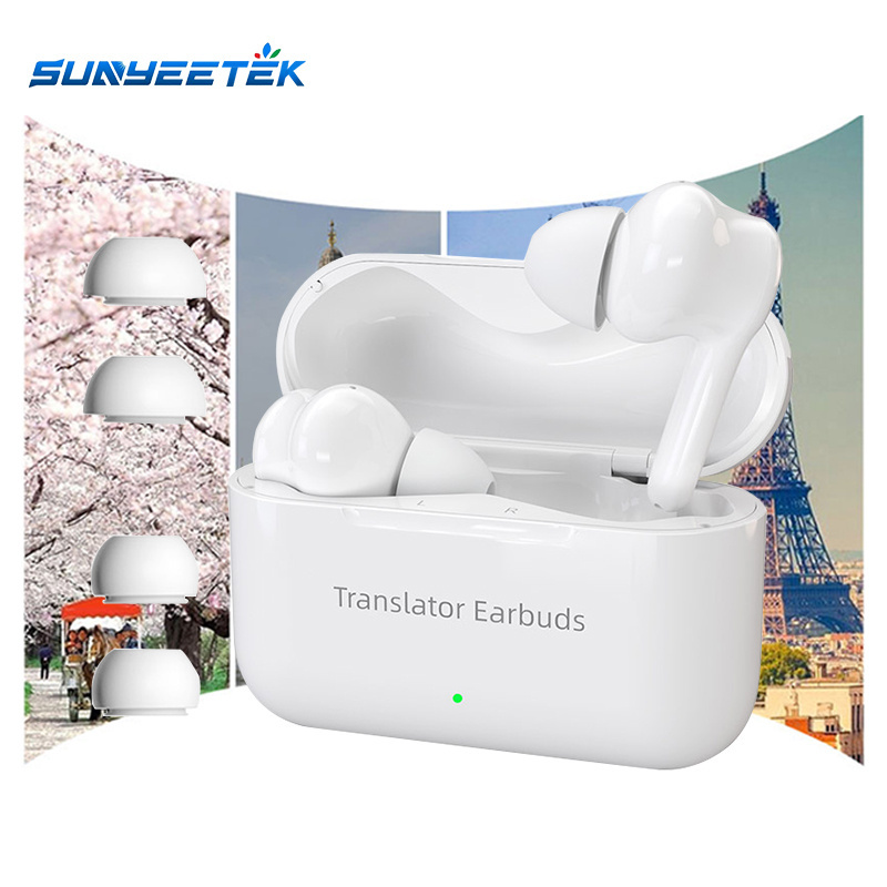 Sunyeetek M6 Language Translation Headphones Support 127 Languages Translation Wireless Headset Earbuds Translate