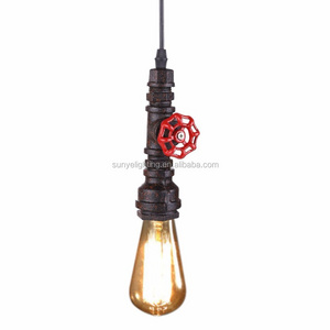 Loft Retro DIY Industrial Iron Pipe Vintage Ceiling light Pendant Lamp Fixture