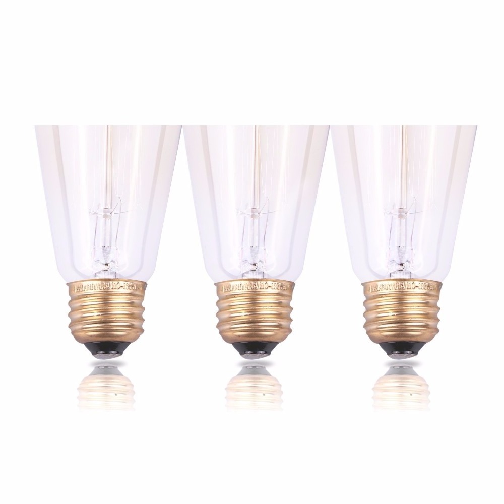 60w Filament Long Life Vintage Antique Edison bulb Style Incandescent Clear Glass Light E26 E27 Medium Base Lamp