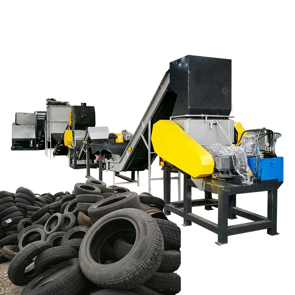 Tire Tyre Machine Recycling Used Tyre Recycling Machine Factory Commercial Waste