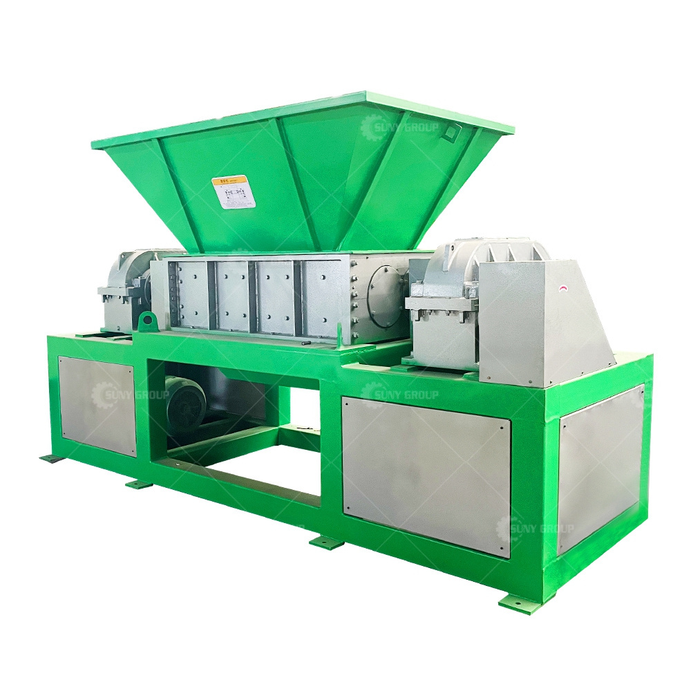 E Waste Scrap Metal Plastic Shredder/CD Laptop Drives Hard Drives Circuit Board Twin Shaft Shredder Machine