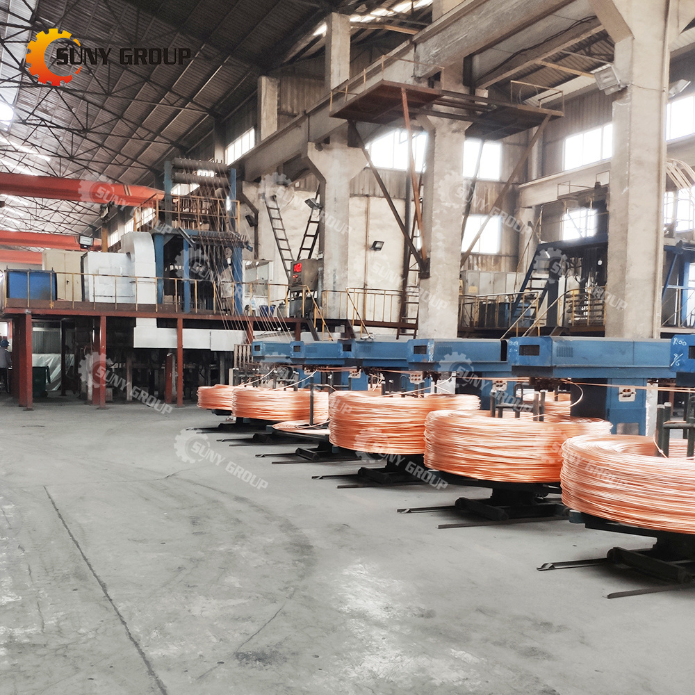 8-20 mm Copper Rod Upcasting Machine Scrap Millburry Copper Upward Casting Plant Copper Rod Casting Machine