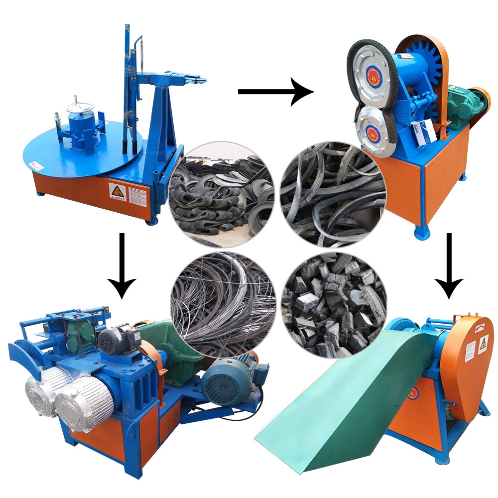 Tire Tyre Machine Recycling Used Tyre Recycling Machine Factory Commercial Waste