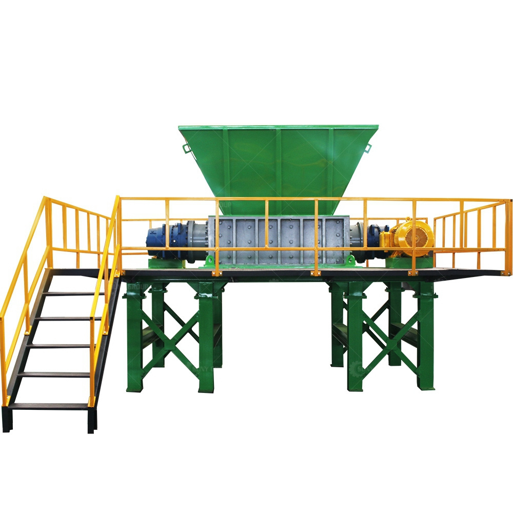 Tire Shredder Waste Tyre Recycling Line Rubber Tire Grinding Machine