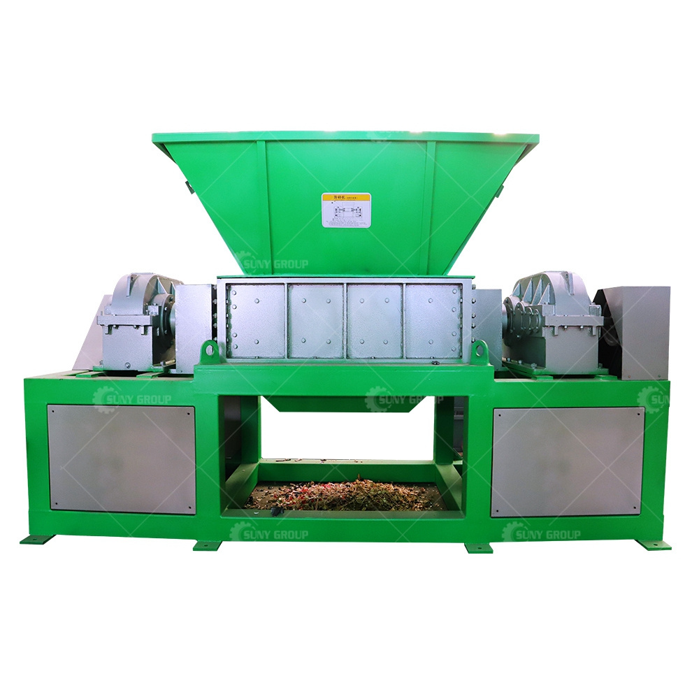 E Waste Scrap Metal Plastic Shredder/CD Laptop Drives Hard Drives Circuit Board Twin Shaft Shredder Machine