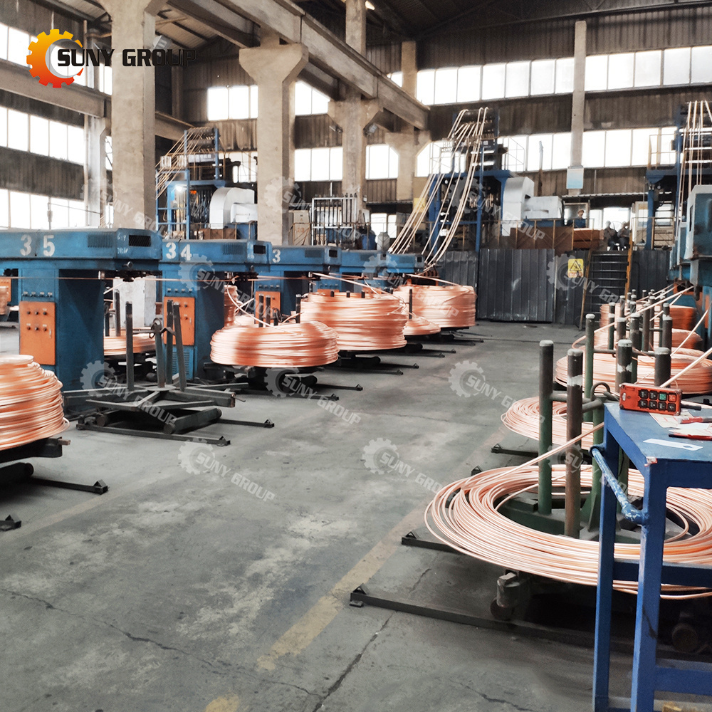 8-20 mm Copper Rod Upcasting Machine Scrap Millburry Copper Upward Casting Plant Copper Rod Casting Machine