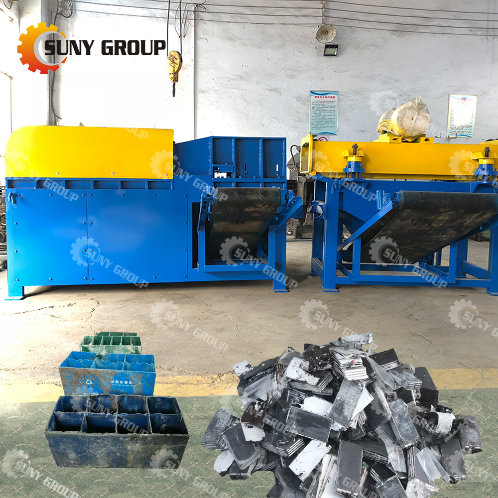 High efficient lead acid battery recycling machine/car battery/electric vehicle battery recycling plant