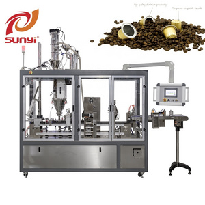 Servo Auger Filling Coffee Capsule Filling And Sealing Machine/Coffee Capsule Coffee Pod Making Machine With High Capacity