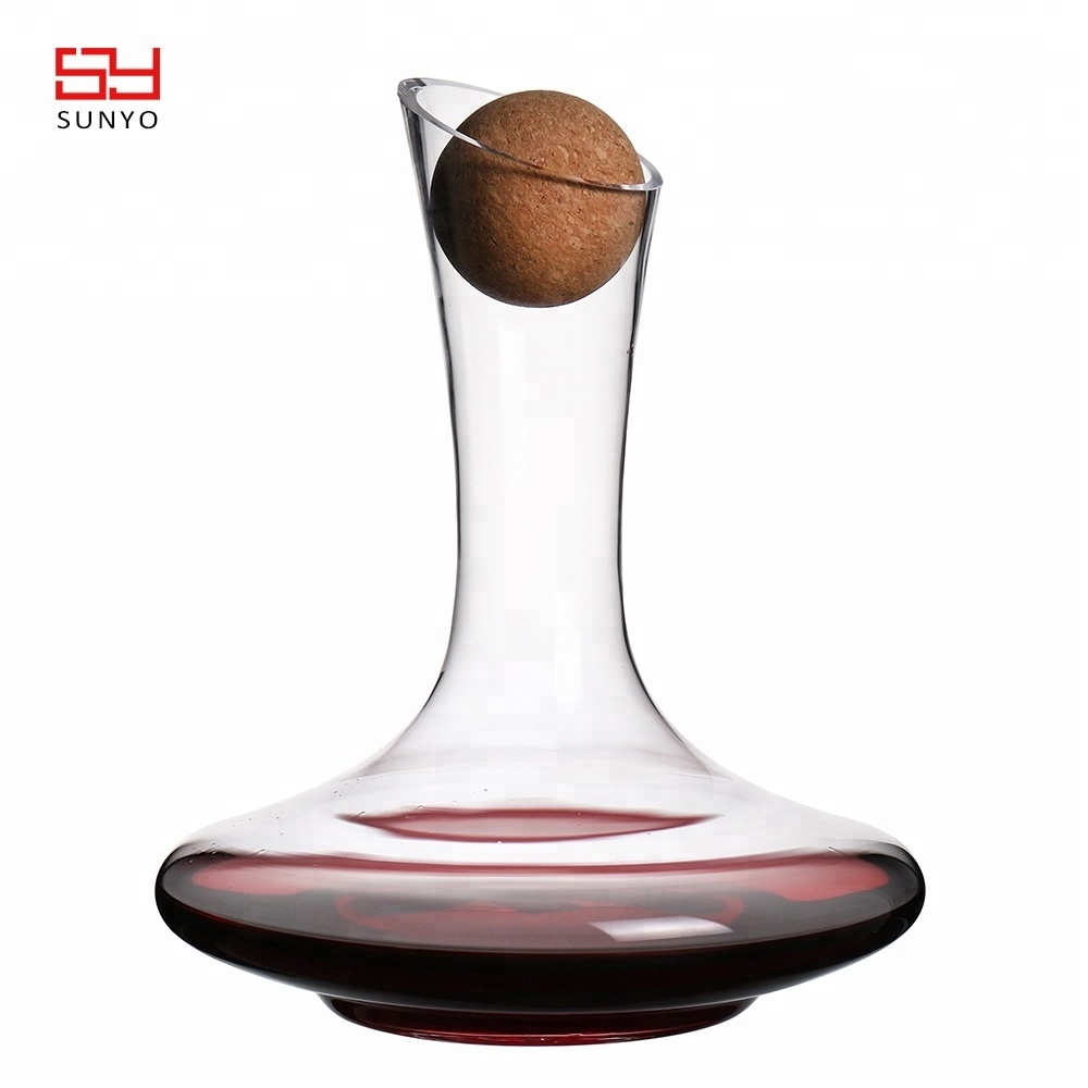 hotsale 1800ml CRYSTAL WINE GLASS & WINE DECANTER SET