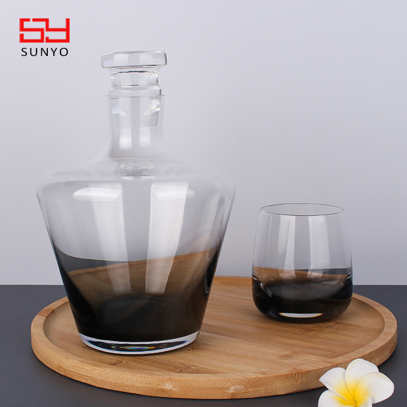 Elegant Clear Glass Carafe Libbey Single Serving Wine Carafe Pot Still Whisky Decanter For Water Juice Milk Coffee Iced Tea