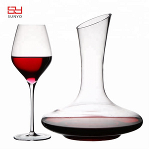 hotsale 1800ml CRYSTAL WINE GLASS & WINE DECANTER SET