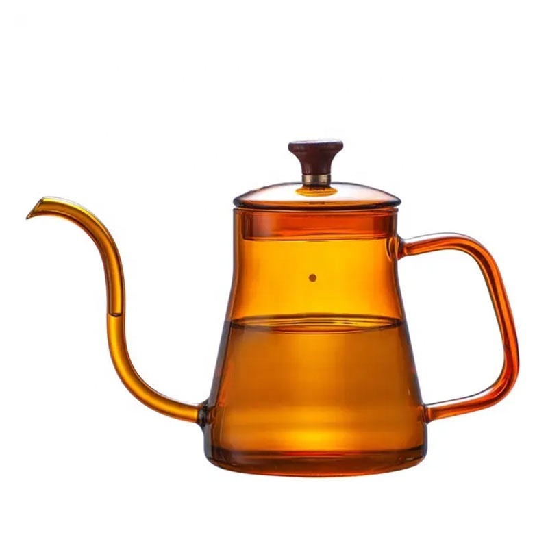 SUNYO Wholesale Custom Logo Heat Resistant Colored Glass Water Tea Coffee Pot Carafe With Handle