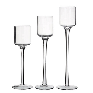 2018 set of 3 tealight glass Candle holder