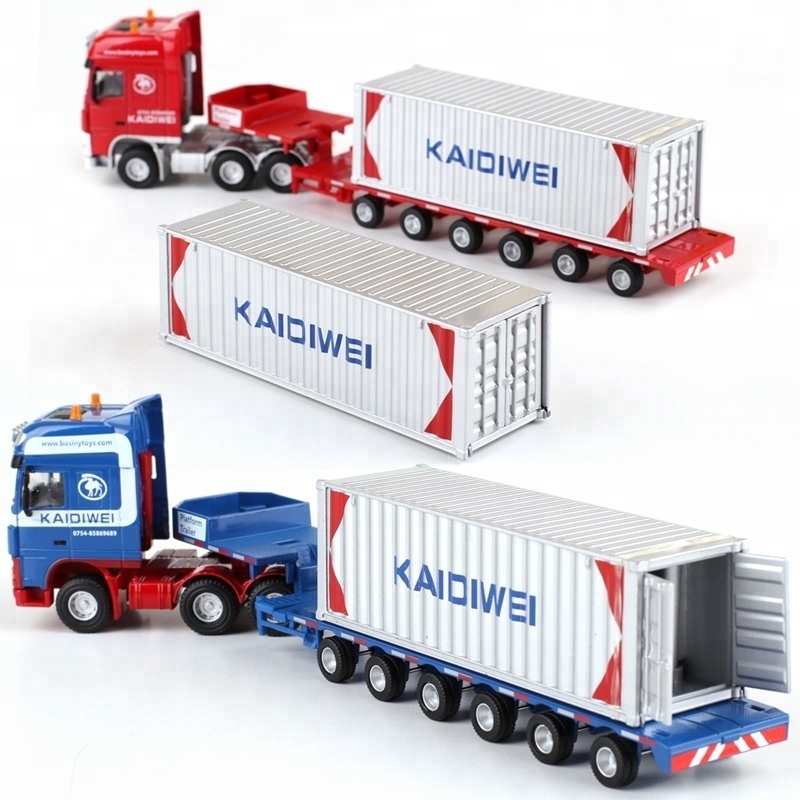 Hot Sales 1:50 LOW BED TRANSPORTER Tow Truck Toys Alloy Diecast Model Car