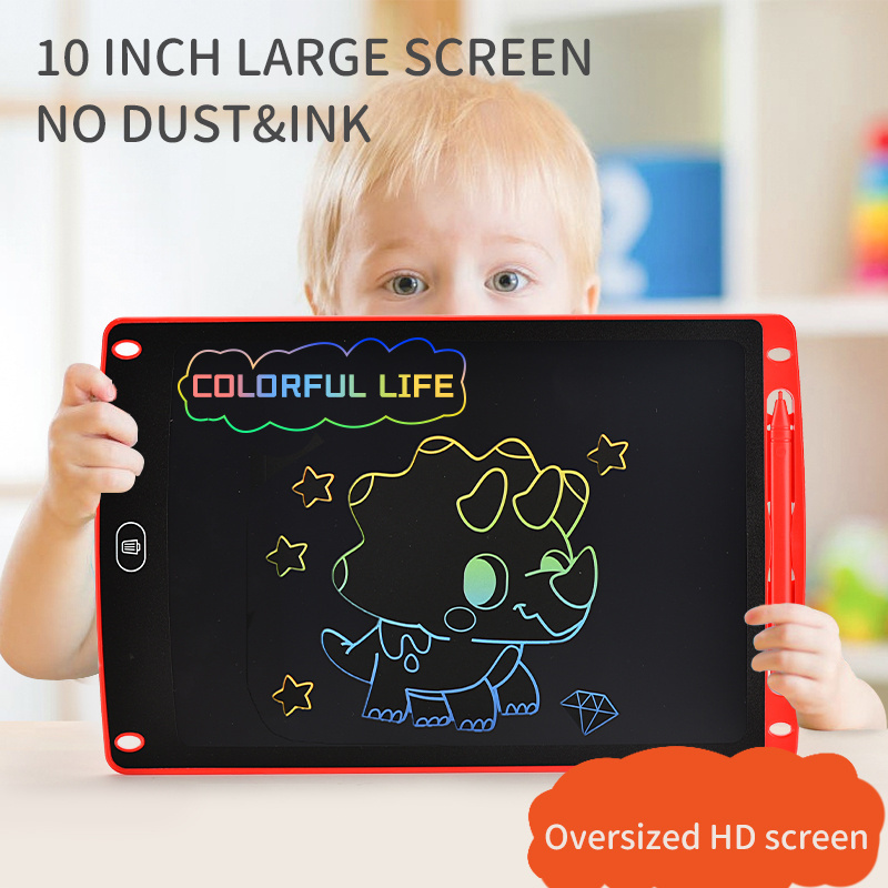 Colorful Portable Drawing Board 10 inch Electronic Paperless Drawing Toy Kids LCD Writing Tablet Smart Board