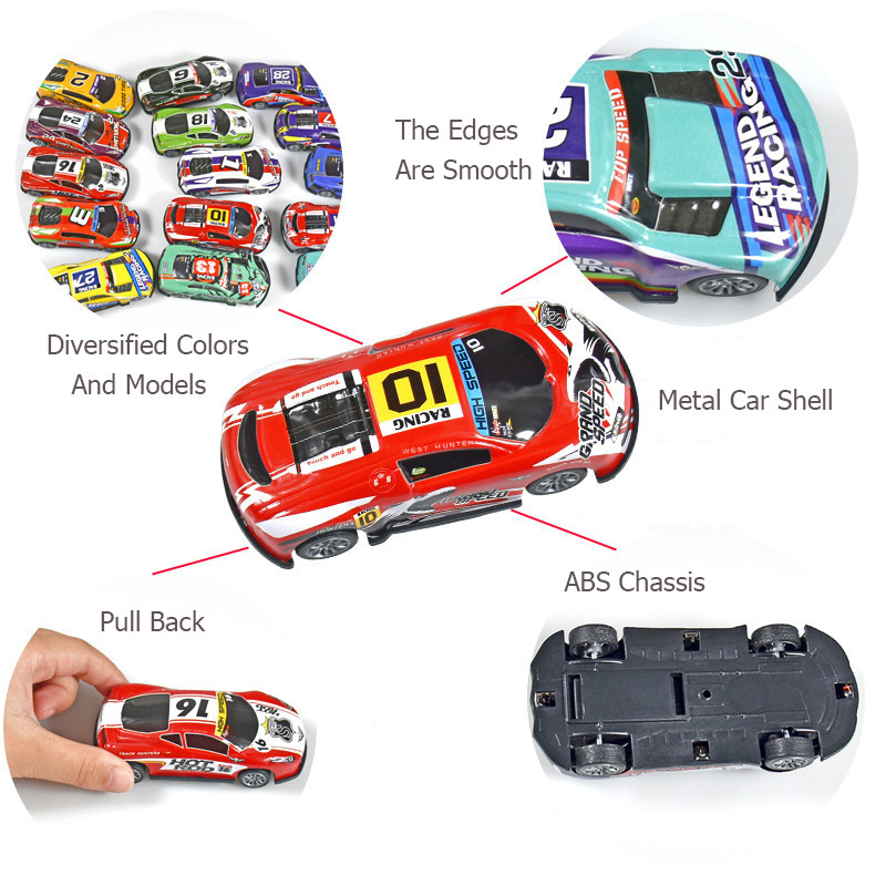 Hot Sales Wholesale Simulation Miniature 1 64 Die cast Toy wheels Pull back Vehicles Diecast Model Car Toys Set