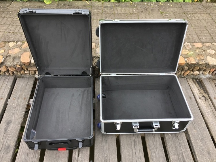 Pull rod aluminum case tool case Aluminum Tool Carrying Flight Case Box with trolley and wheels