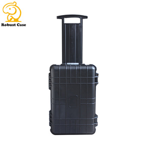 Waterproof Shockproof Wheeled Plastic Hard Equipment  TOOL Case with Pick n Pluck Foam for Camera, Laptop, Weld Machine