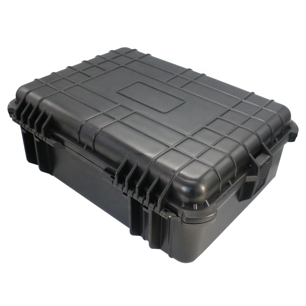 Standard protective handy plastic equipment case with foam and logo for electronic device