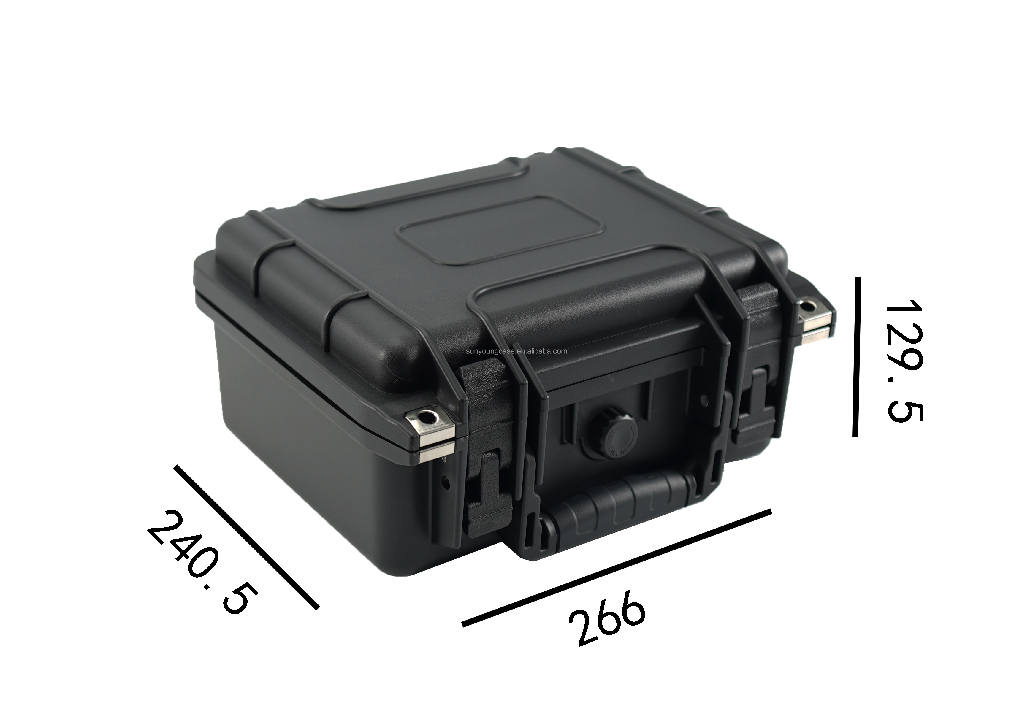 High impact PP IP67 plastic waterproof equipment case with eggshell foam & pick and pluck foam