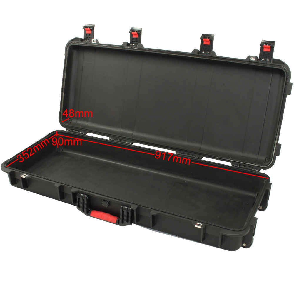 Outdoor Case Waterproof Dustproof Plastic Long Gun Case with Pick&Pluck Foam 978*414*157mm