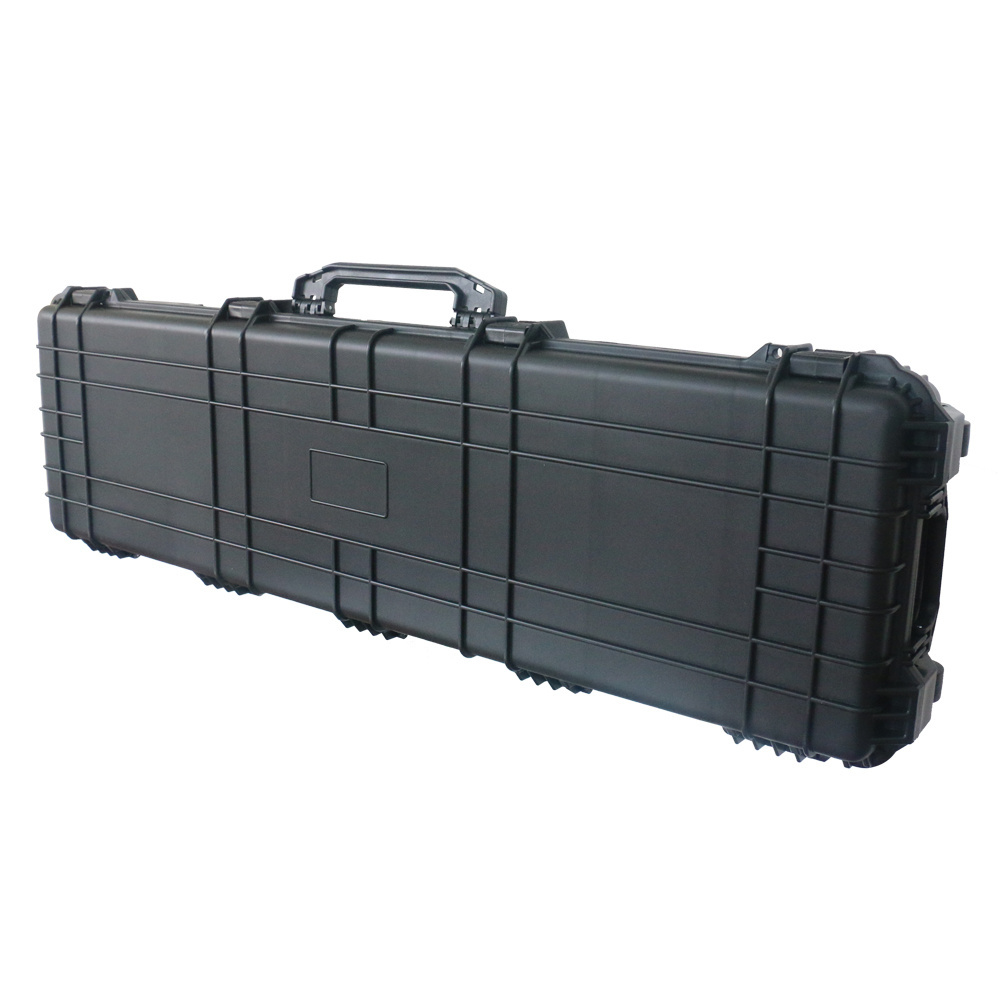 stackable tactical long gun case with Pre-cut foam portable carry safe case for guns multi-function hard plastic outdoor case