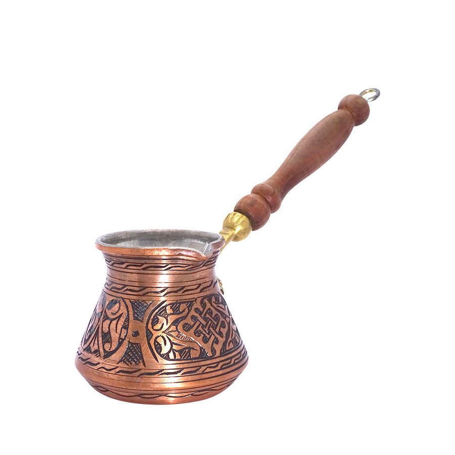 AMZ Turkish copper pure copper coffee pot cup espresso appliance teapot heat-resistant Stovetop Coffee Maker pull fire cup