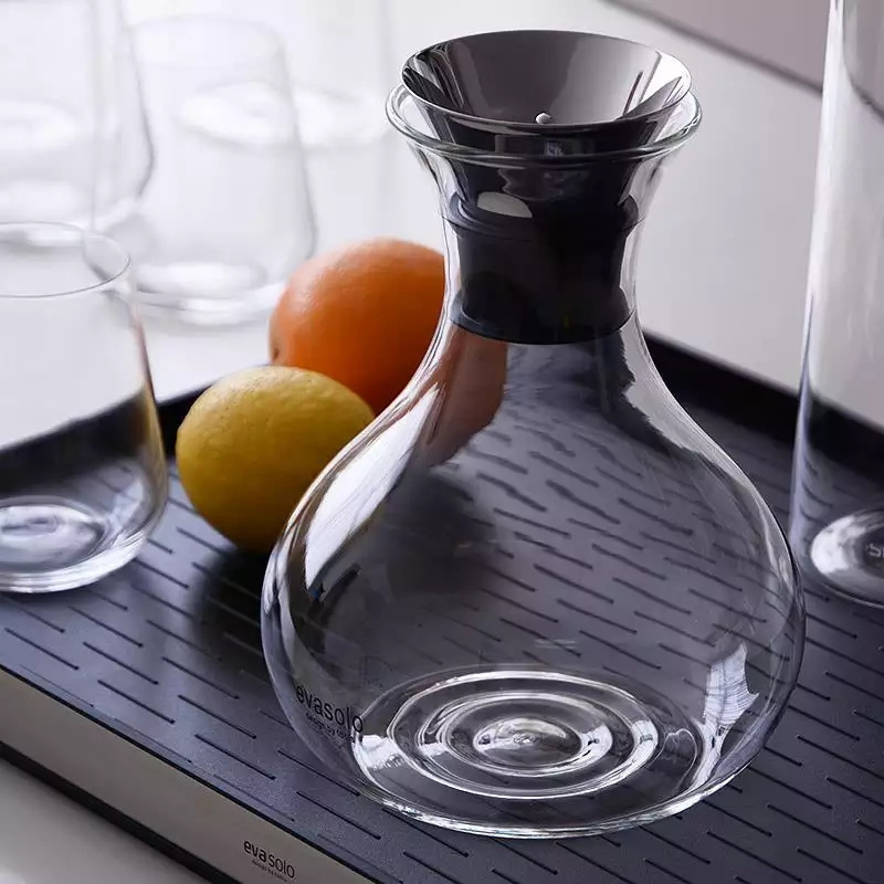 China factory Wholesale hand-blown decanter high borosilicate wine bottle glass jug heat-resistant juice jug decanter