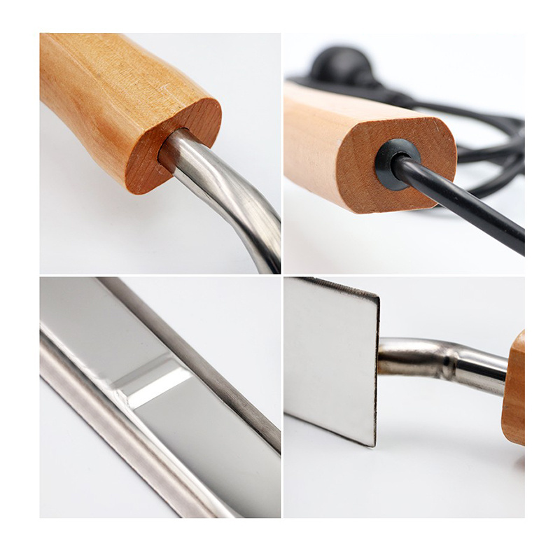 Beekeeping frame tools Stainless steel electric honey scraper uncapping knife with wood handle