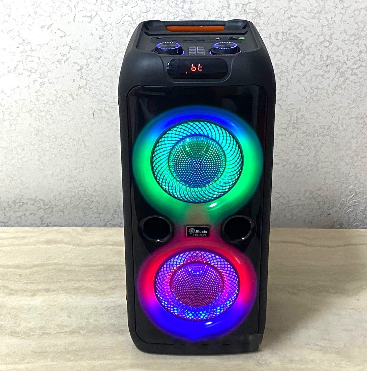 Professional TTD2809 20W Home Theater System Speaker 8 Inch Smart Woofer Super Party Outdoor Wireless LED Lights Karaoke Speaker