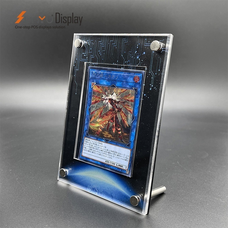 Sunyu  Display  Wholesale Custom Magnetic Square Acrylic Picture Pattern Box Display Clear Acrylic Display Holder