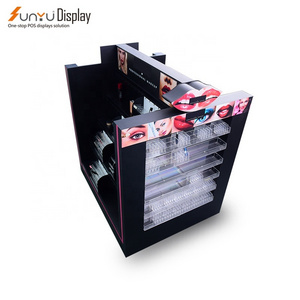 Custom Design Cosmetic Retail Store Counter Flooring  Display Shelving Rack For Shop Interior Decoration