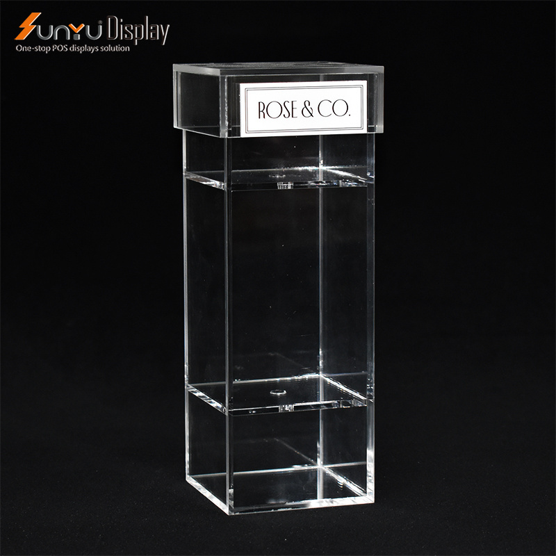 Wholesale custom color clear acrylic flower box Acrylic box