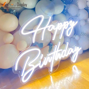 free design wholesale custom happy birthday acrylic led neon sign