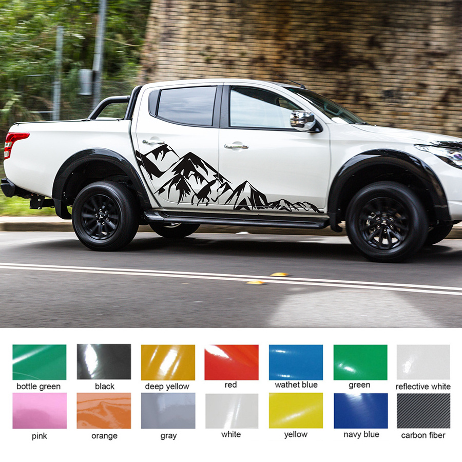 Car Sticker Ycsunz Auto Accessories Off Road 4x4 Vinyl Graphics Sticker Mountain Car Body Sticker For L200 Triton