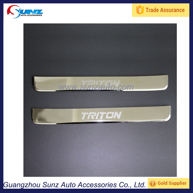 door sill for l200 triton 2015 scuff plate stainless steel side step l200 triton 2016 scuff plate