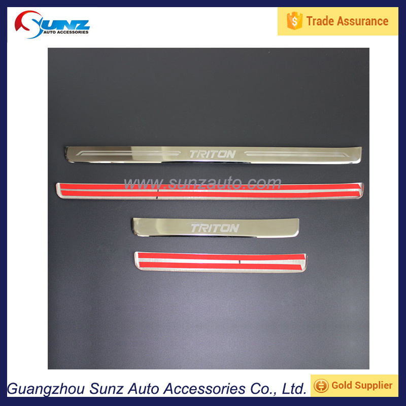 door sill for l200 triton 2015 scuff plate stainless steel side step l200 triton 2016 scuff plate