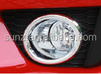 ABS Plastic Fog Light cover Chromed For FOR HONDA FIT 2014-Front Fog Lamp Cover fit jazz 2014 chrome accessories