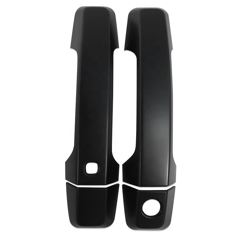 Black 4pcs Door Handle Cover  For Mitsubishi L200 Exterior Accessories Triton 2023 2024 With Smart Hole