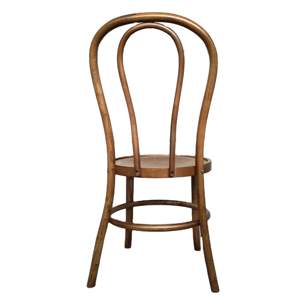 European Solid Wood Cafe Chair Event Dining Chair Bentwood Thonet Chair Stackable