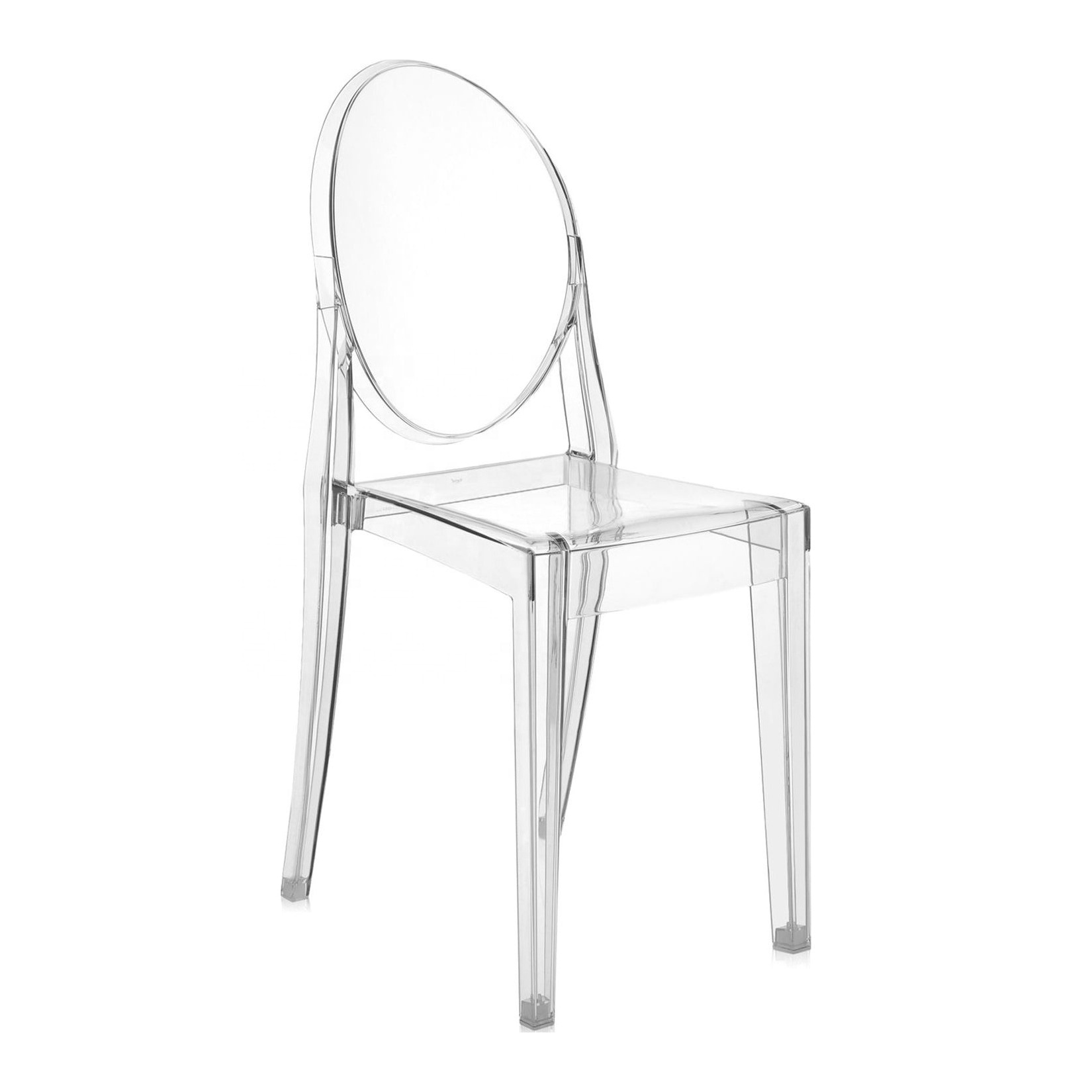 Sunzo Furniture Modern PP Plastic Ghost Chair Dining Chair For Sale