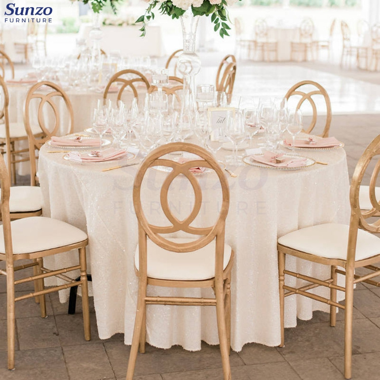 Gold Wooden Banquet Wedding Chiavari Tiffany Phoenix Chair For Rental