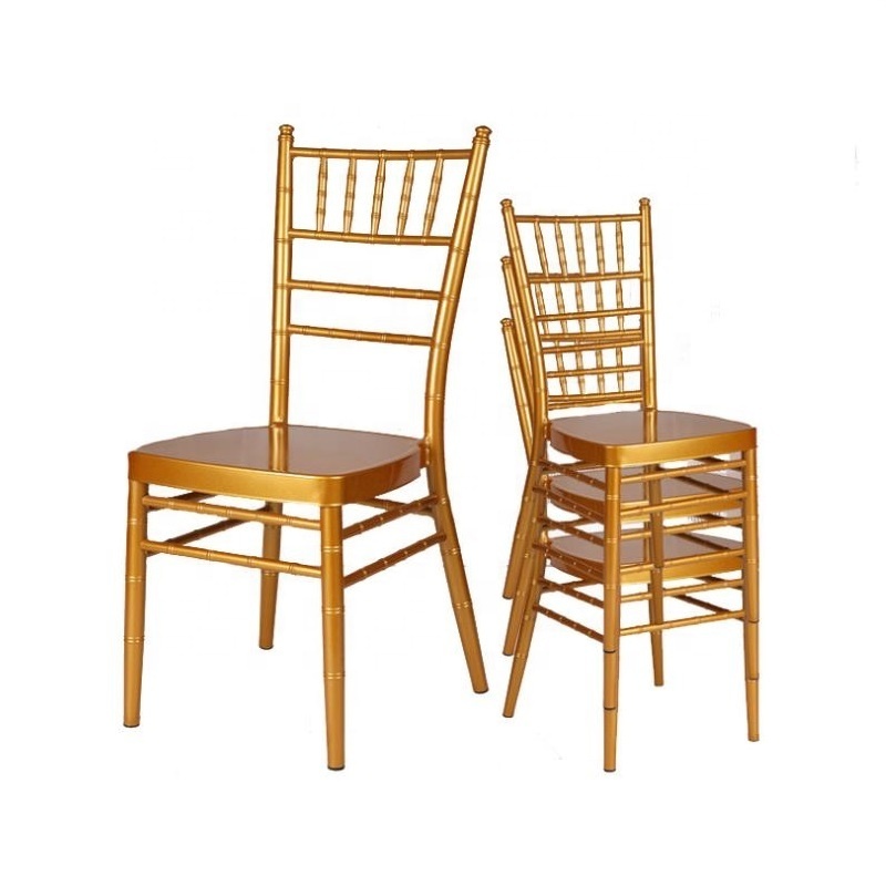 Sunzo Furniture Wholesale cheap gold metal wedding chiavari chair event chair