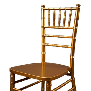 Banquet Party Used Stackable Weeding Dinning Luxury Gold Chiavari Hotel Chair For Events