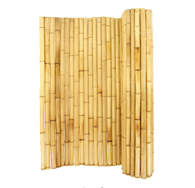 Nature Garden Bamboo Fence Rolled Bamboo Wood Reed Fence Natural Privacy Garden Panels