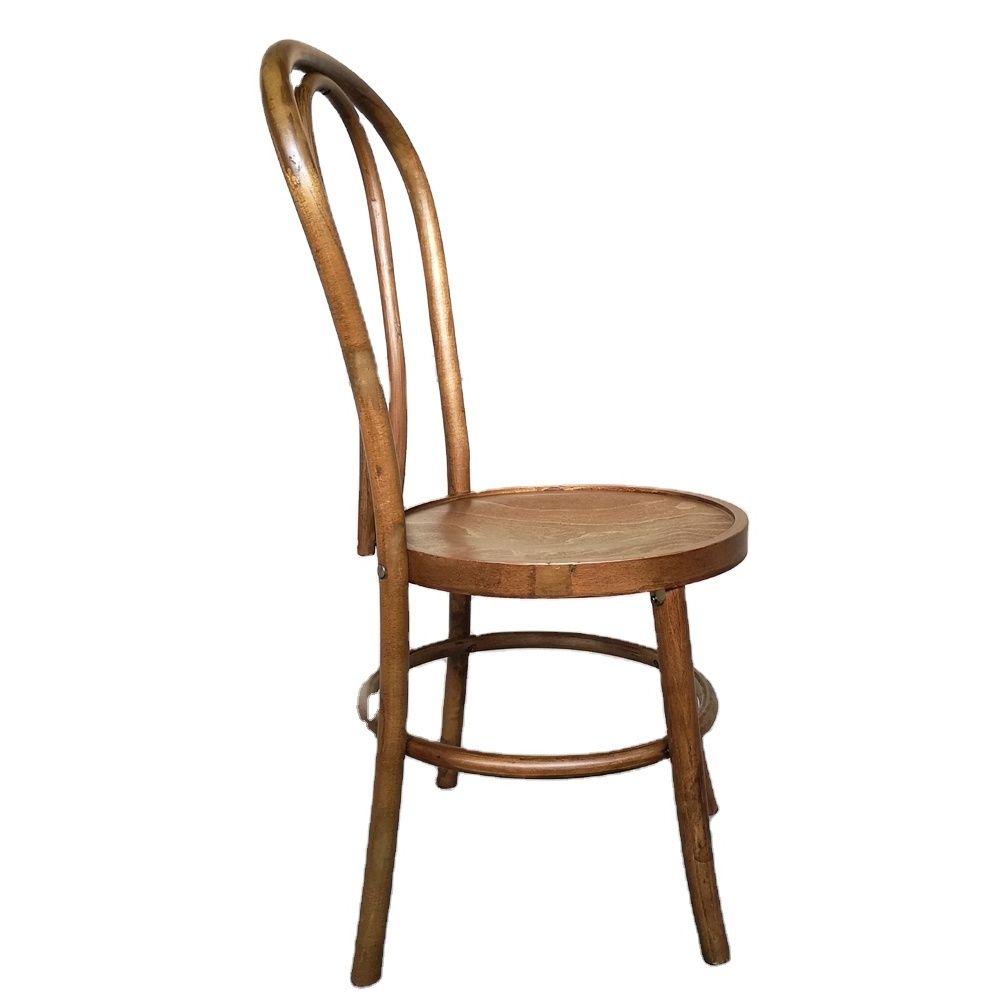 European Solid Wood Cafe Chair Event Dining Chair Bentwood Thonet Chair Stackable