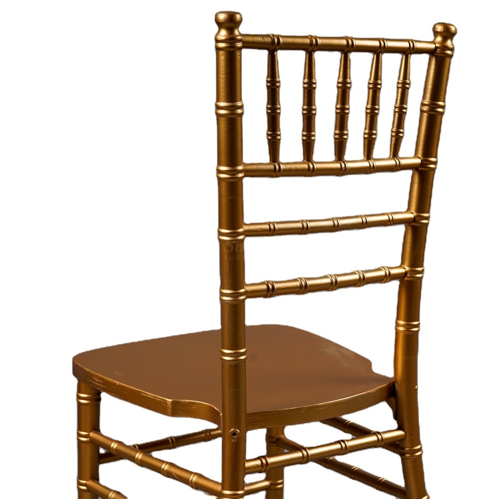 Banquet Party Used Stackable Weeding Dinning Luxury Gold Chiavari Hotel Chair For Events